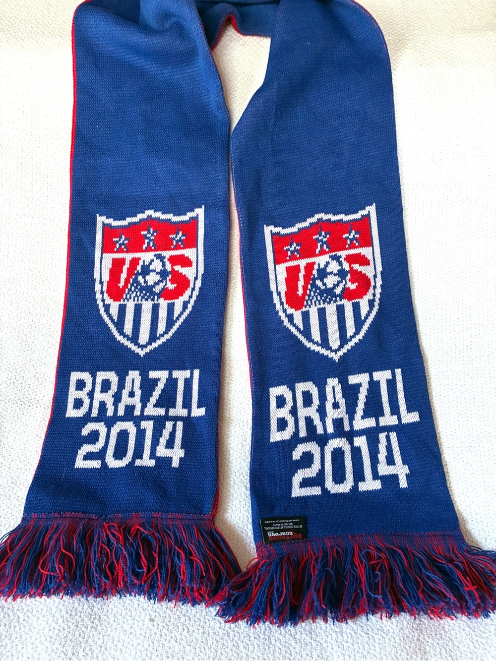 US Soccer Brazil 2014 Fan Scarf - Blue and Red